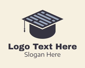 Scholarly - Graduate Cap Article logo design