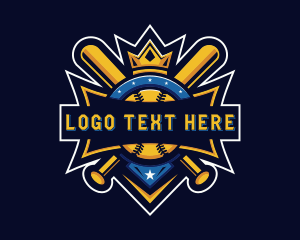 League - Baseball Sports League logo design