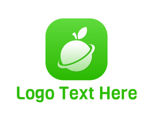 Galaxy - Fruit Planet App logo design
