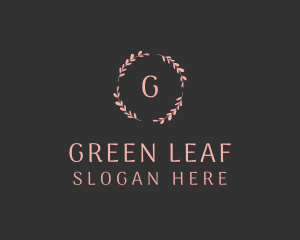 Floral Laurel Wreath logo design