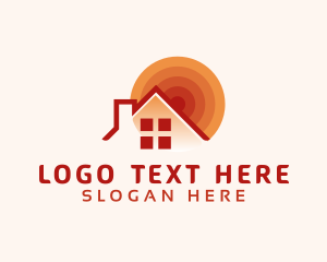 House - Sun House Residence logo design