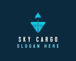 Airplane Flight Courier logo design