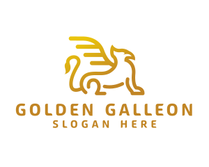 Golden Griffin  Creature logo design