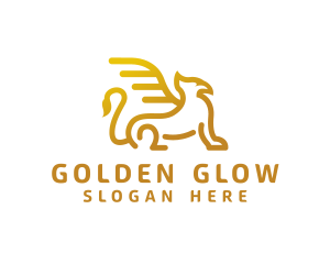 Golden Griffin  Creature logo design