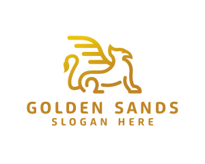 Golden Griffin  Creature logo design