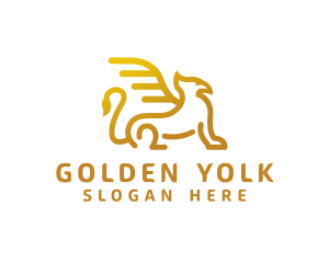 Golden Griffin  Creature logo design