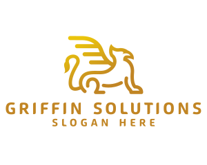 Golden Griffin  Creature logo design