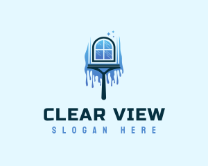 Window Wiper Cleaning logo design