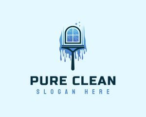 Window Wiper Cleaning logo design