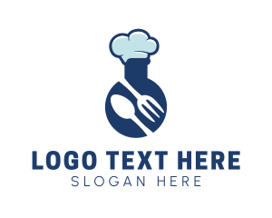 Utensils - Chef Lab Cuisine logo design