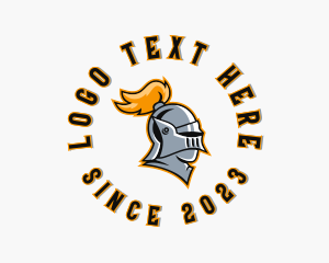 Helmet - Gaming Knight Character logo design