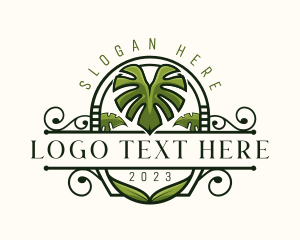 Farm - Botanical Ornament Plant logo design