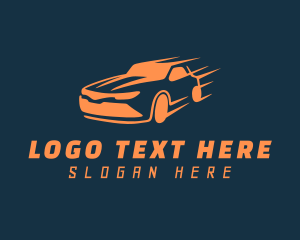 Orange - Race Car Speed logo design