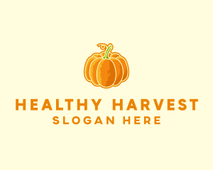Nutrition - Orange Pumpkin Vegetable logo design