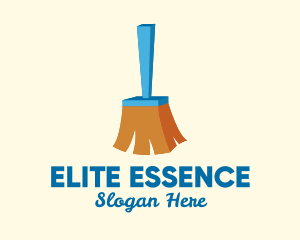 Cleaning Equipment - 3D Broomstick Cleaner logo design