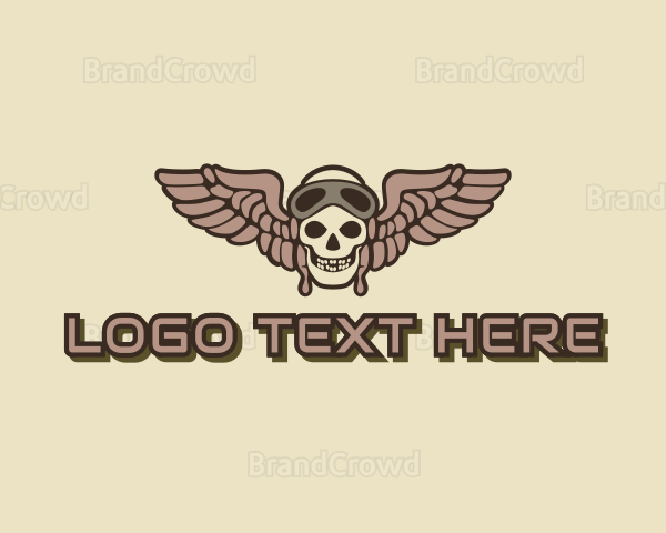 Esports Gaming Skeleton Pilot Logo | BrandCrowd Logo Maker