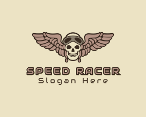 Modern - Esports Gaming Skeleton Pilot logo design