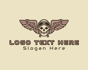 Video Game - Esports Gaming Skeleton Pilot logo design