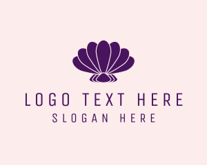 Oyster - Purple Beauty Shell logo design