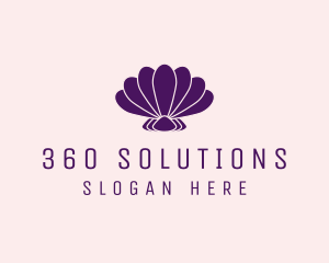 Purple Beauty Shell logo design