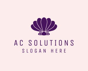 Purple Beauty Shell logo design