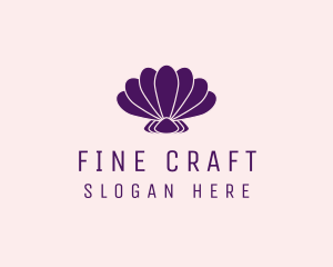 Purple Beauty Shell logo design