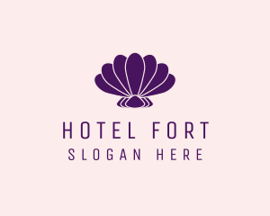 Purple Beauty Shell logo design