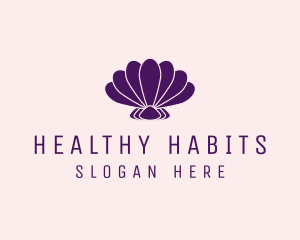 Purple Beauty Shell logo design