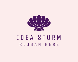 Purple Beauty Shell logo design