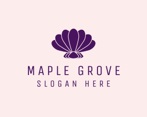 Purple Beauty Shell logo design