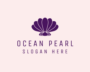 Mermaid - Purple Beauty Shell logo design