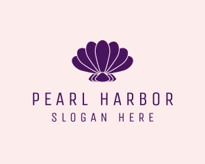 Oyster - Purple Beauty Shell logo design