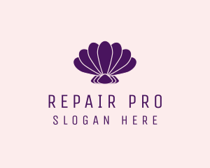 Purple Beauty Shell logo design