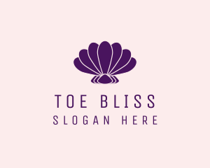 Purple Beauty Shell logo design