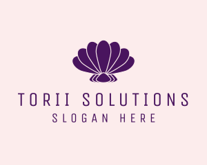 Purple Beauty Shell logo design