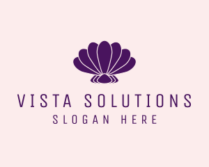 Purple Beauty Shell logo design