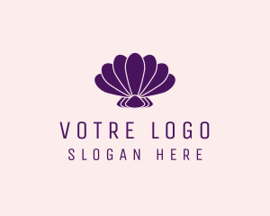 Purple Beauty Shell logo design