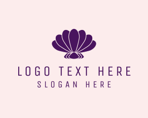 Seashell - Purple Beauty Shell logo design