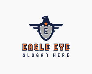 Eagle Wings Shield logo design