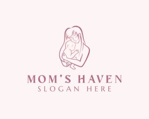 Mom - Mom Baby Childcare logo design