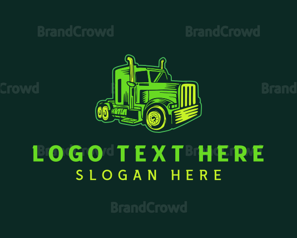 Trucking Freight Cargo Logistics Logo