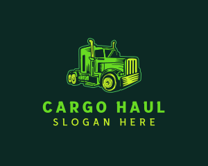 Trucking Freight Cargo Logistics logo design