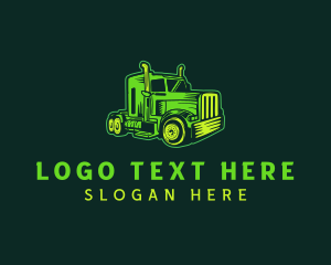 Trucking Freight Cargo Logistics Logo