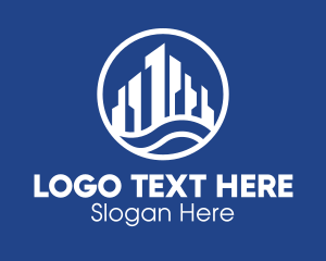 White - Urban City Planning logo design