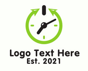 Time - Clock Power Button logo design