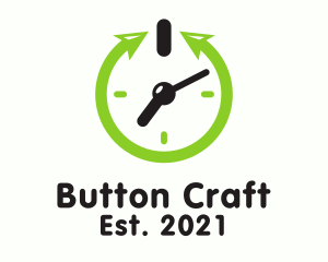 Clock Power Button logo design