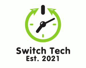 Switch - Clock Power Button logo design