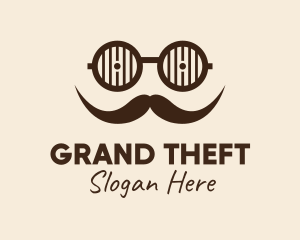 Hair - Hipster Glasses Mustache logo design