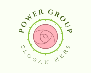 Hair - Circular Rose Thorns logo design