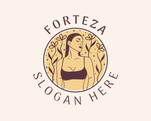 Flower Woman Lingerie logo design